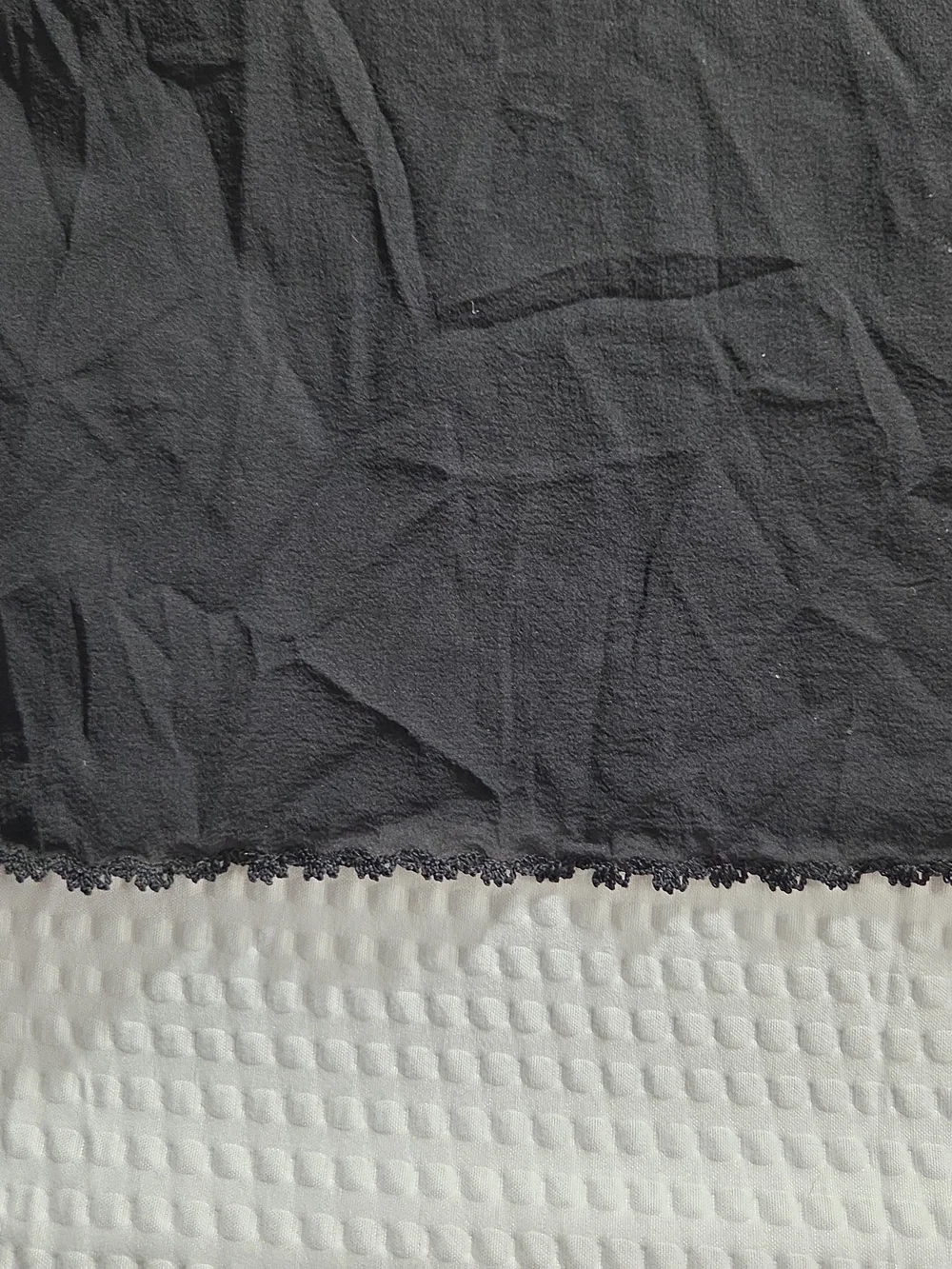 CHANEL Black Silk Lace-Trim Slip Shear Dress - Picture 7 of 7